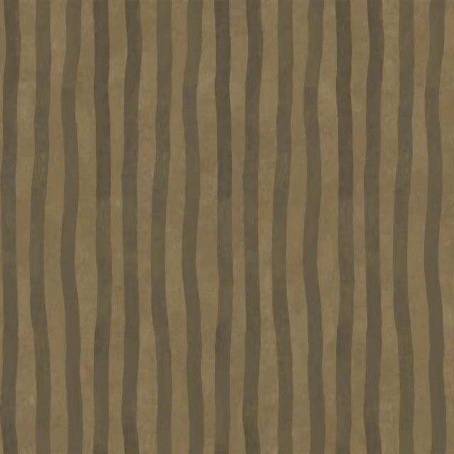 House of Hackney Artist's Stripe Wallpaper Sample in Moss and Carex Green