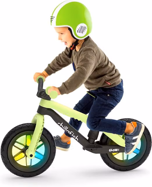 Chillafish Bmxie Glow Balance Bike in Green