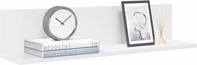 Berkfield Home Wall Mounted Shelves, 2 Pack, White, W: 75 cm, D: 16.5 cm, H: 16.5 cm