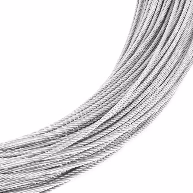 Sola 8 mm Galvanised Steel Wire Rope, 10 m, Silver