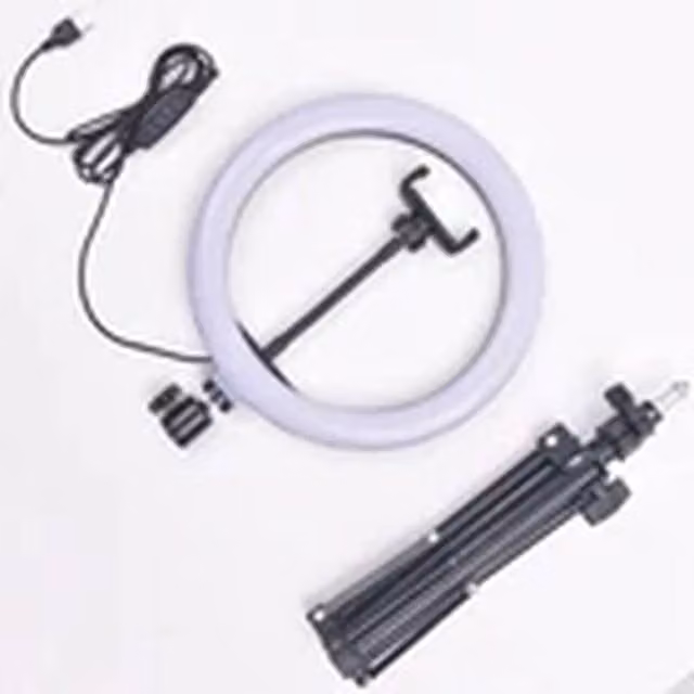 Havendro 14 inch Dimmable LED Ring Light with 2.1m Tripod Stand and Phone Holder, White