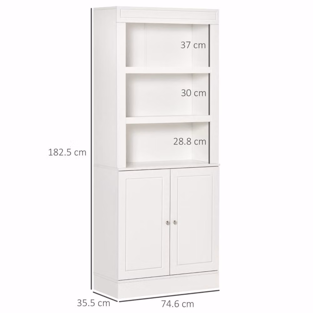 STILVORA Modern White Sideboard Storage with Adjustable Shelves – 2