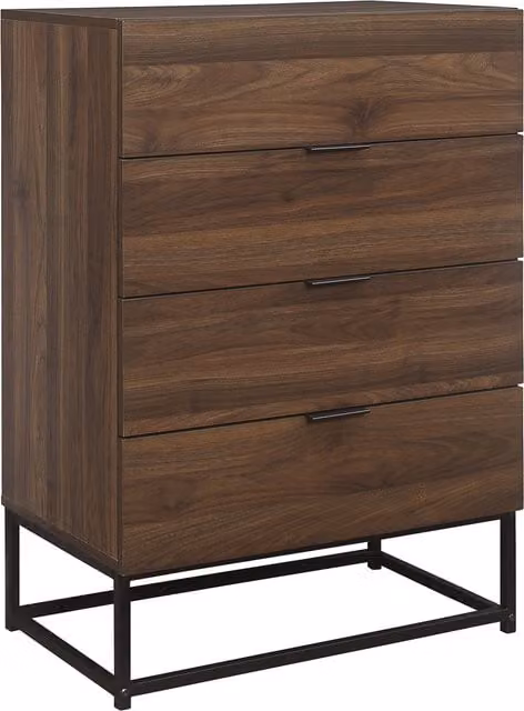 Birlea Houston 4 Drawer Chest in Walnut