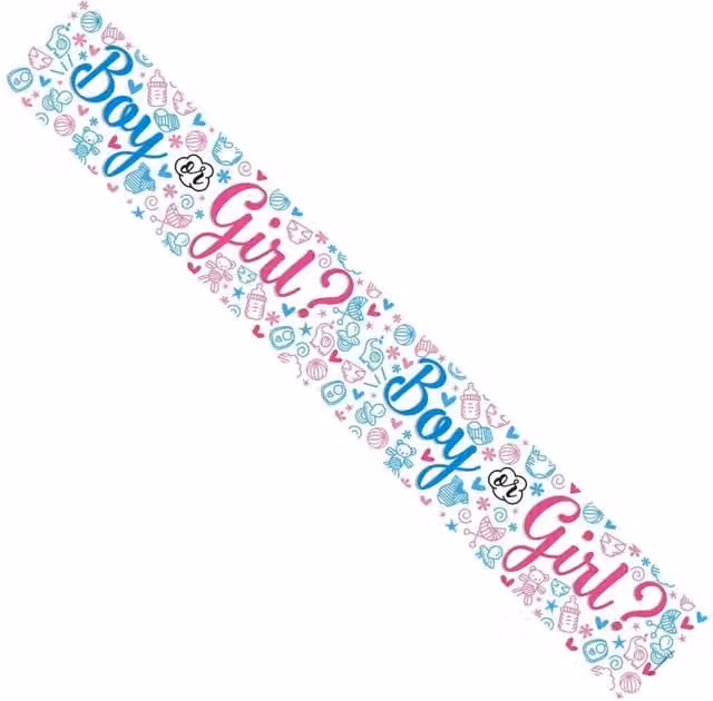 KDMD White Paper Pennant Baby Shower and Birthday Party Hanging Banner