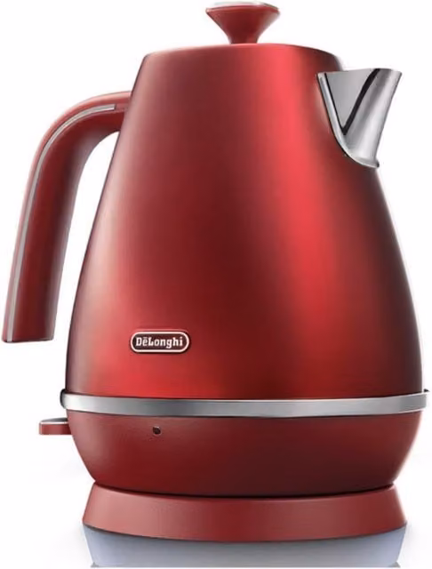 De'Longhi Distinta Flair Stainless Steel Kettle in Red