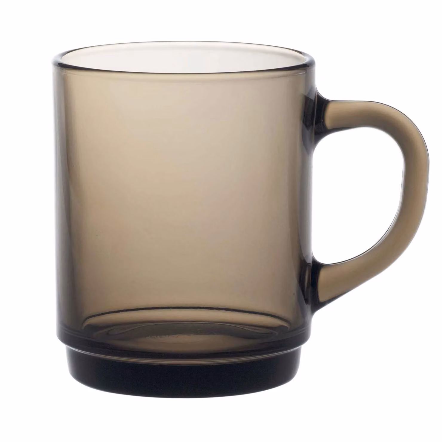 Duralex Versailles Glass Mugs, Set of 6, Black or Grey, 260ml – 4