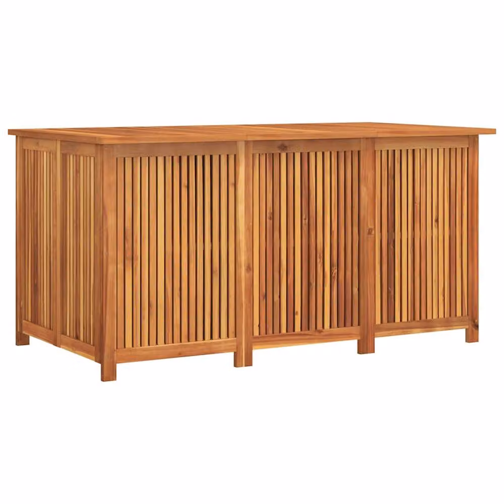 Berkfield Home Garden Storage Box in Brown Oiled Acacia Wood W/D/H: 150 x 80 x 75 cm – 2