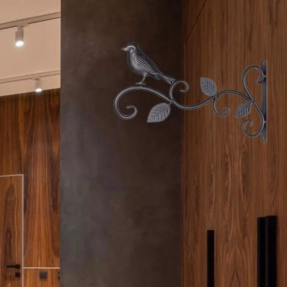 SPETLEK Decorative Metal Hanging Basket Brackets in Black – 2