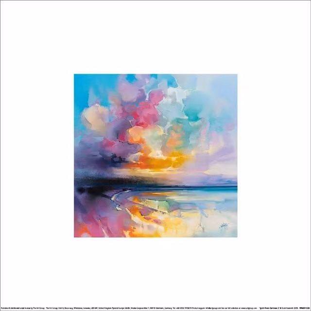 Scott Naismith Spirit From Darkness 2 Multicolour Abstract Paper Poster