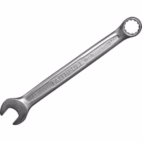 Faithfull 13mm Combination Spanner in Silver Chrome Vanadium – 1