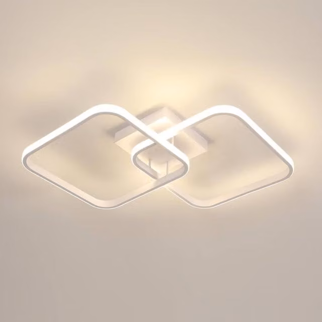 COMELY Square LED Ceiling Light in White, 42W, 4725LM, Dia: 64 cm – 1