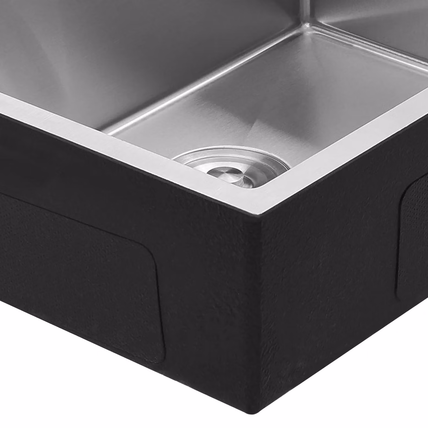 Living and Home Single Bowl Stainless Steel Sink with Strainer Waste Kit in Silver – 5