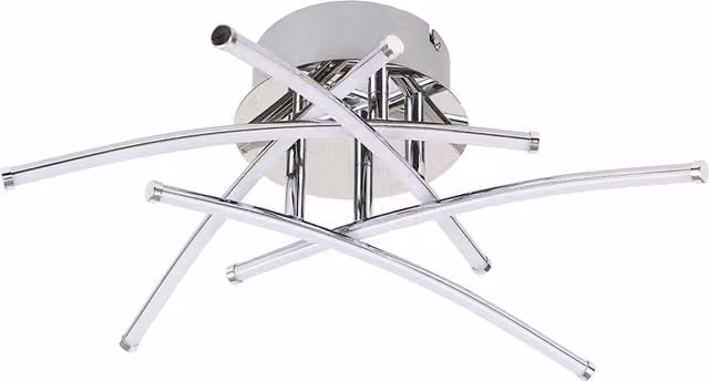 Marais Silver LED Ceiling Bar Light in Chrome and Silver
