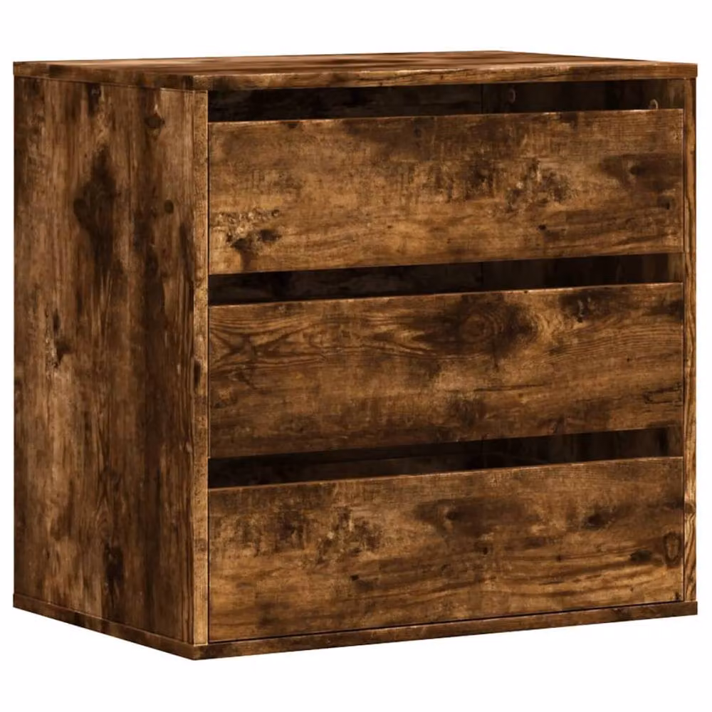 Berkfield Home Classic Corner Chest of Drawers in Smoked Oak Brown, W/D/H: 60 x 41 x 58 cm – 2