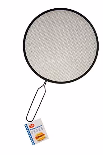 Tala Stainless Steel Non-stick Splatter Guard with Fine Mesh Screen and Handle, Diameter: 26 cm, Silver and Black
