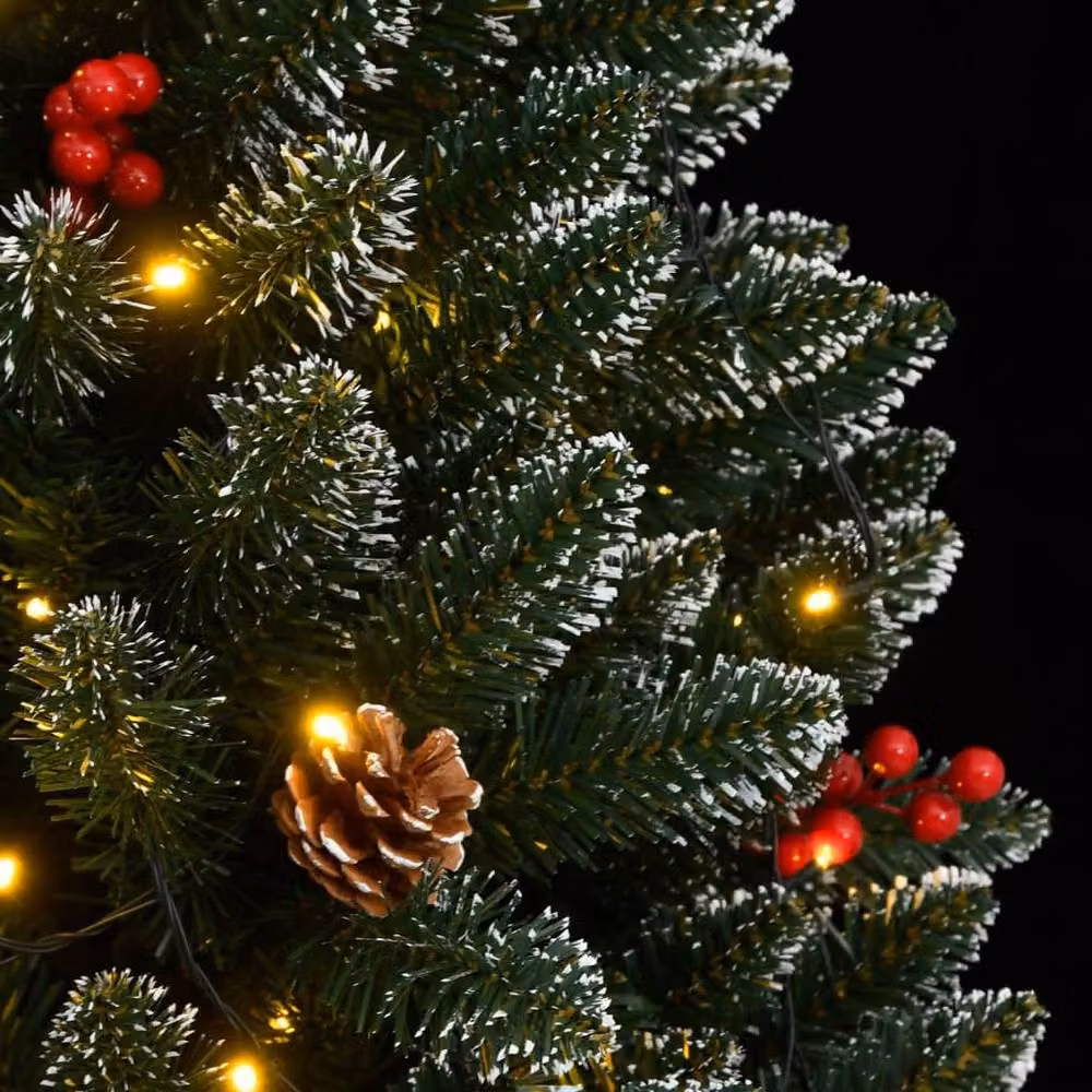 Berkfield Home Artificial Green Christmas Tree with 300 LEDs, Height: 180 cm – 5