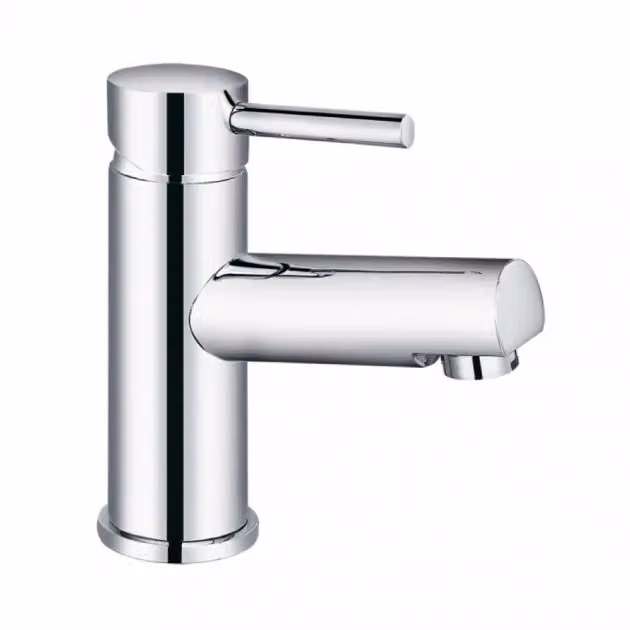 Nes Home Chrome Modern Single Lever Mono Basin Mixer Tap with Pop Up Waste in Silver – 2