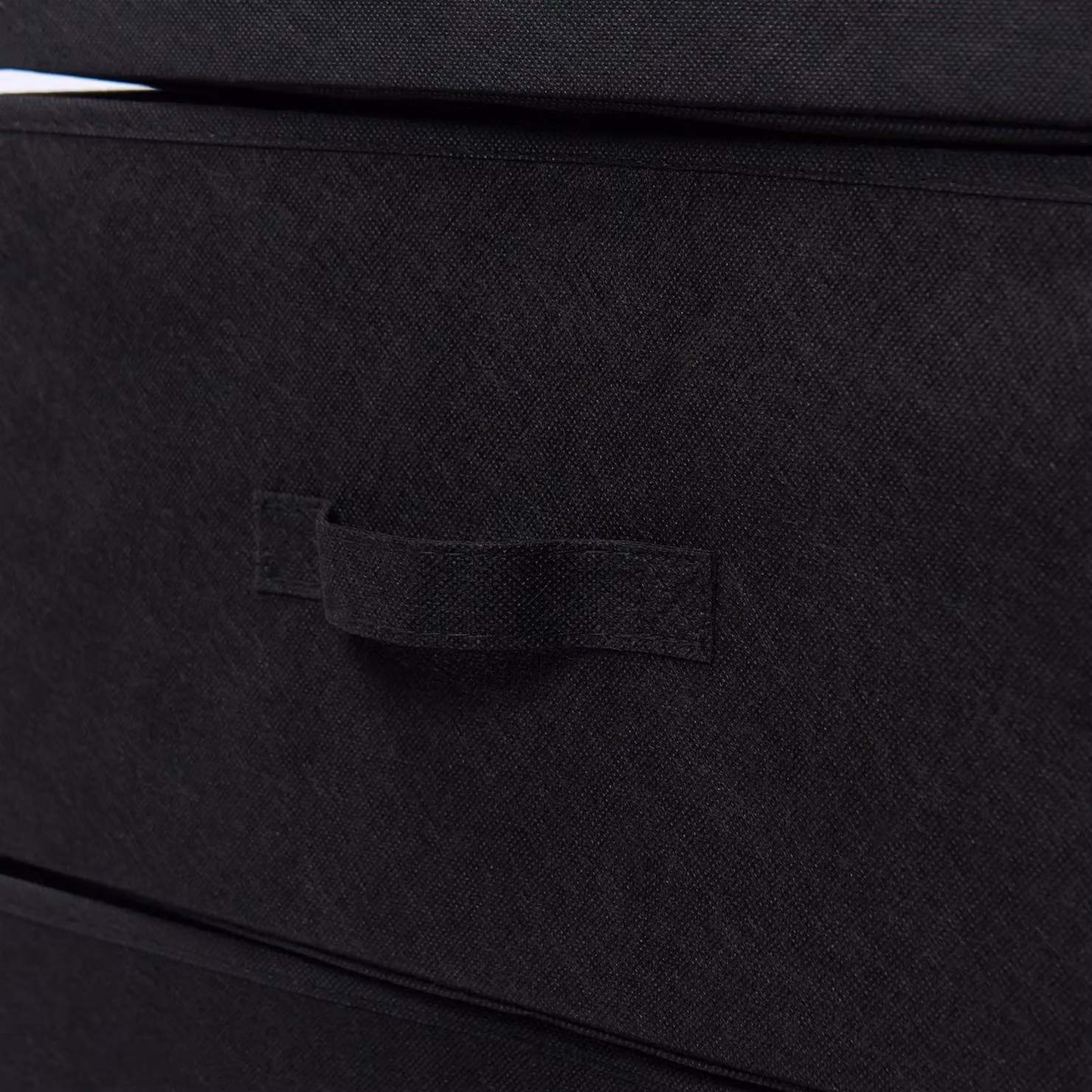 OHS Black Fabric 4 Drawer Bedside Cabinet and Storage Unit – 4