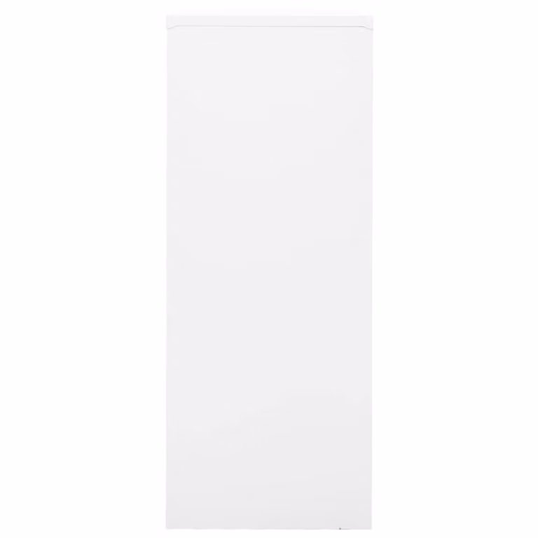 Berkfield Home Office Steel Cabinet in White, W/D/H: 90 x 40 x 102 cm