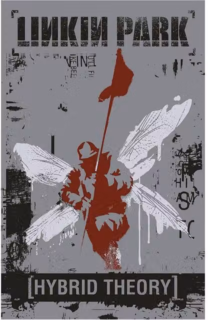 Linkin Park Hybrid Theory Textile Poster in Grey