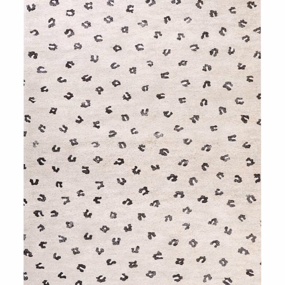Wyld and Coco Beige Cotton Blend Woven Rug with Animal Motif, W/D: 160 x 230 cm – 2