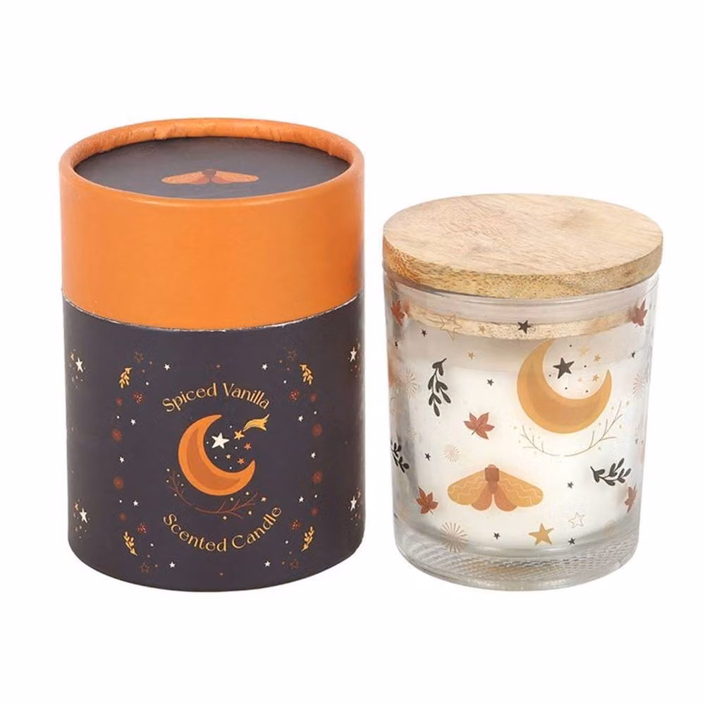 Uniqueful Autumn Magic Spiced Vanilla Pillar Candle, Multicolour, 1 Pack – 3