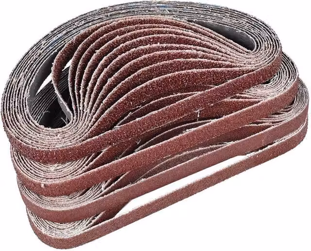 SPETLEK 40 Piece Brown Sanding Belts, 13mm x 457mm – 1