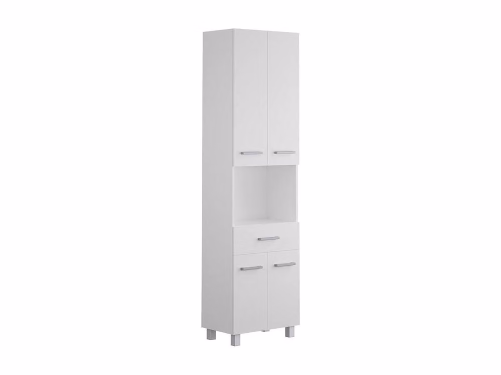 Vente-unique MINELA Free-Standing Bathroom Column in White – 2