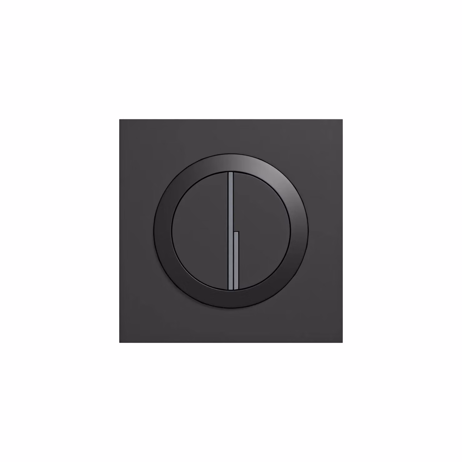 Nes Home Modern Matt Black Round Button WC Flush Plate – 2