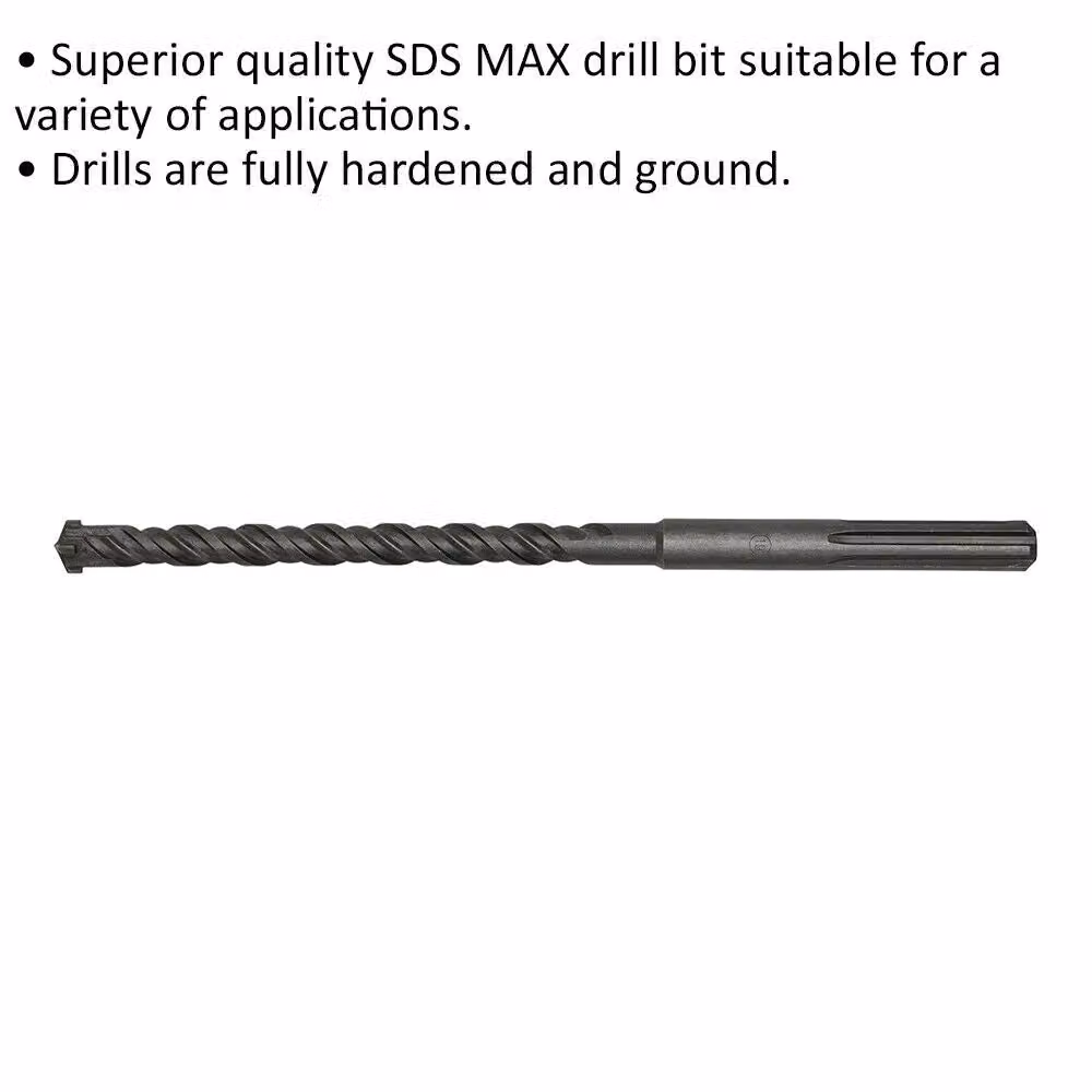 Loops SDS Max Masonry Drill Bit, Grey/Multicolour, Diameter: 19 mm, Length: 340 mm – 2