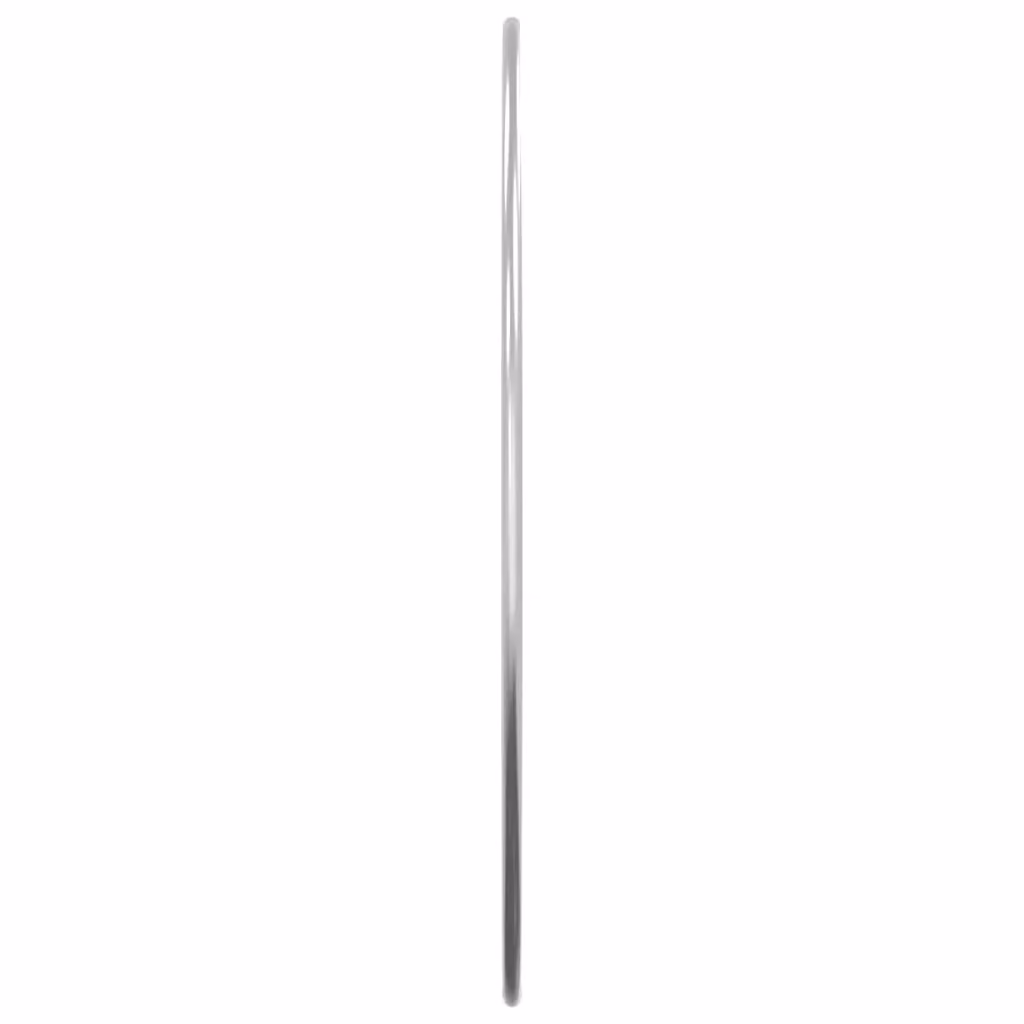 Berkfield Home Round Minimalist Wall Mirror in Silver, Diameter: 40 cm – 2