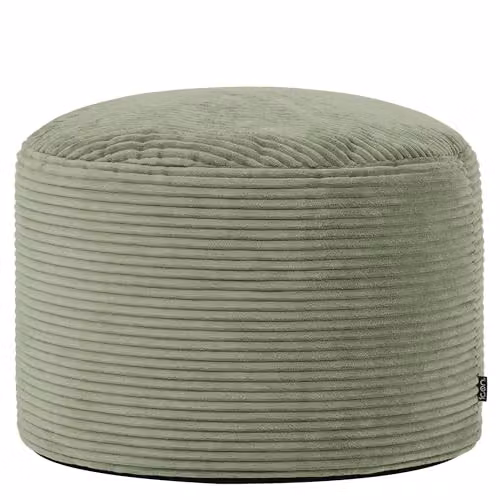 icon Milano Large Cord Bean Bag Footstool with Filling Included, Green