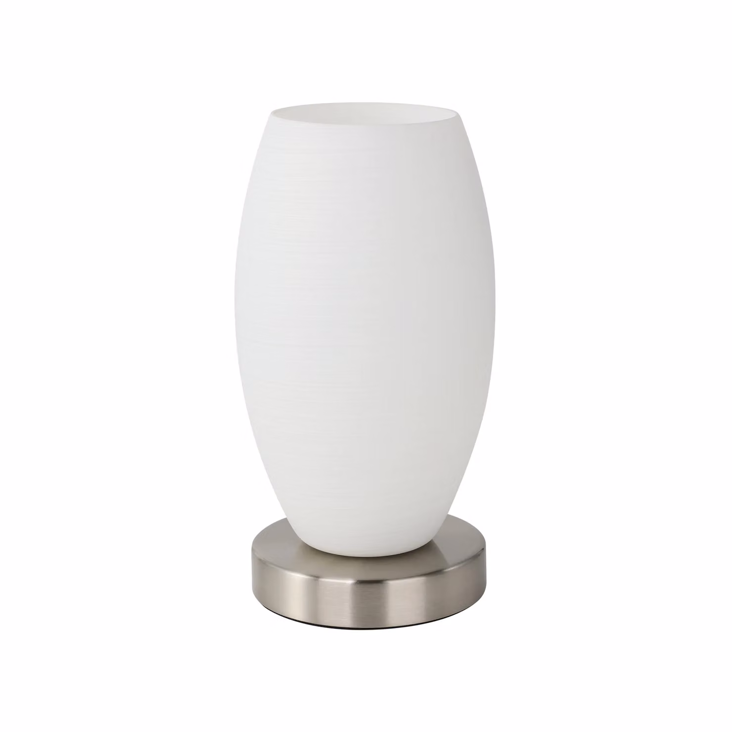 Eglo Batista Table Lamp in Beige and Silver Metal with Glass Shade – 2