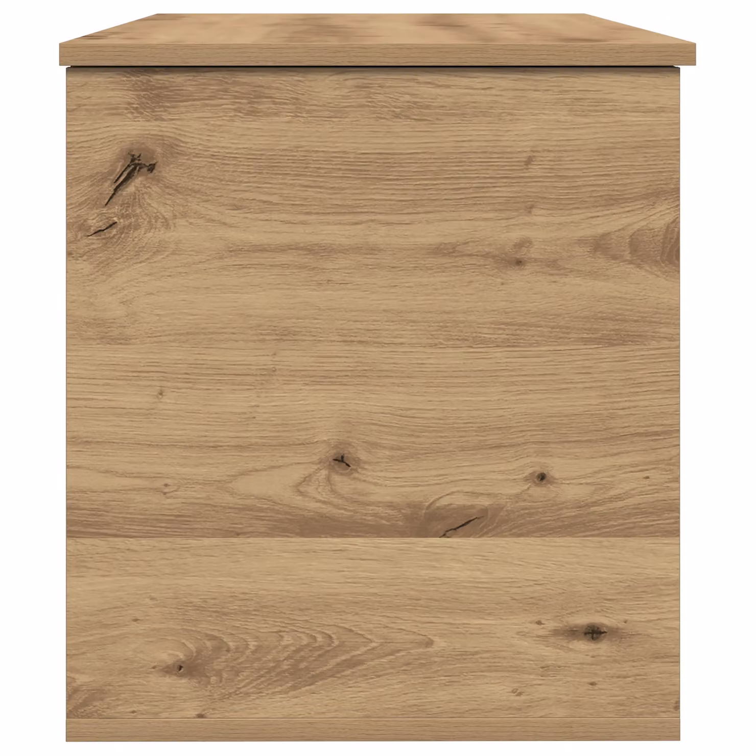 Berkfield Home Artisan Oak Storage Box with Soft Close Lid, Brown, W/D/H: 100 x 42 x 46 cm – 2