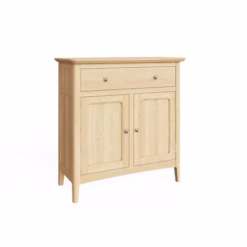 FWStyle Newark Ash Sideboard in Brown with 2 Doors and 1 Drawer