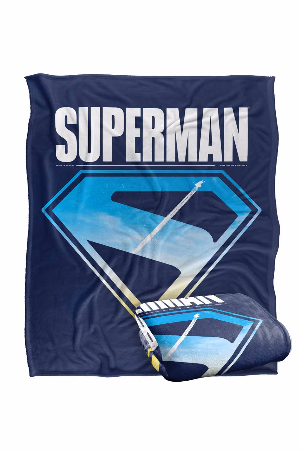 Warner Bros. Superman 2025 New Logo Flight Super Soft Fleece Throw Blanket, Multicolour, W: 152 cm, D: 127 cm – 7