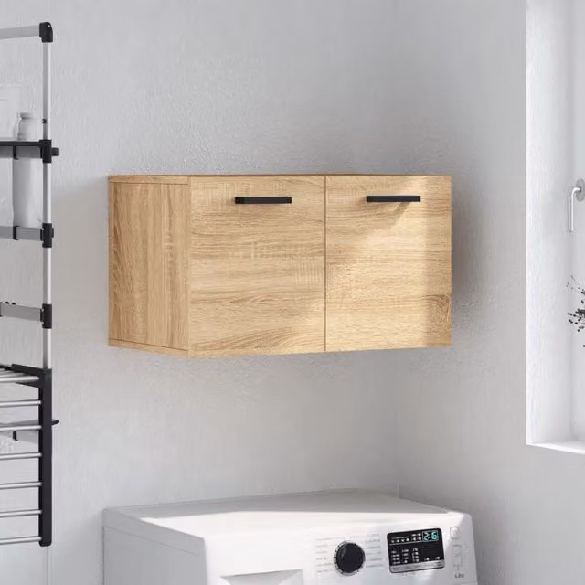 Berkfield Home Sonoma Oak Wall Cabinet, Brown, W: 60 cm, D: 35 cm, H: 35 cm – 1