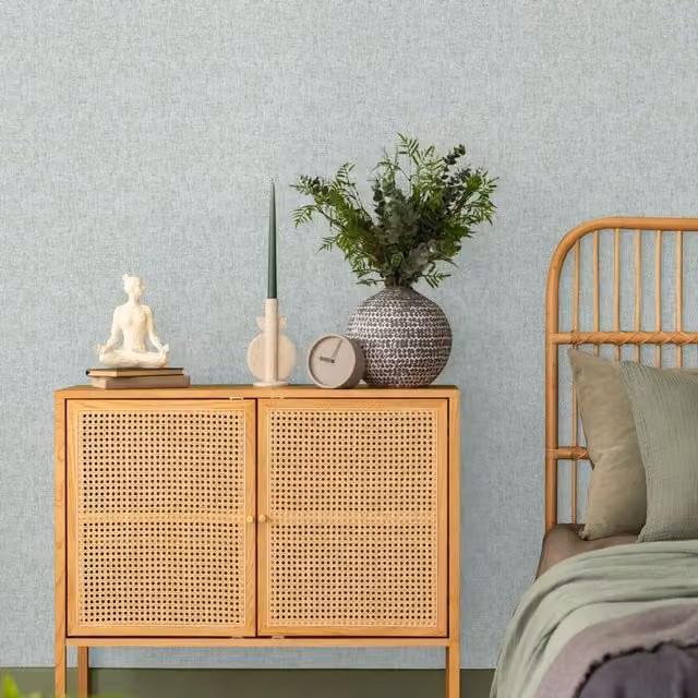 Superfresco Caress Texture Wallpaper in Sage Green, Washable Matt Abstract Scandinavian Design