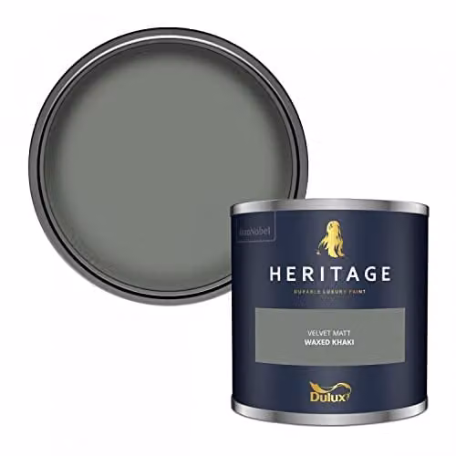 Dulux Trade Heritage Velvet Matt Emulsion Waxed Khaki 1 ltr