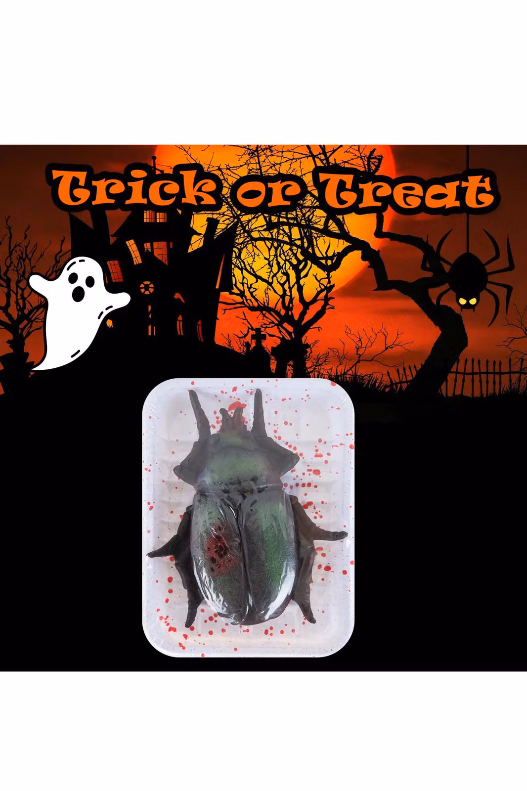 VFM e-Store Black Halloween Insect Decoration Accessory for Parties, 18.5 cm – 3