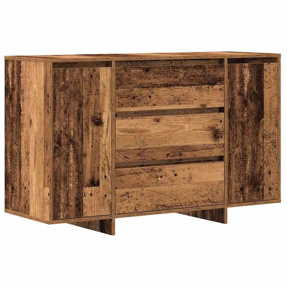 Berkfield Home Rustic Old Wood Sideboard in Brown, W/D/H: 120 x 41 x 75 cm – 3