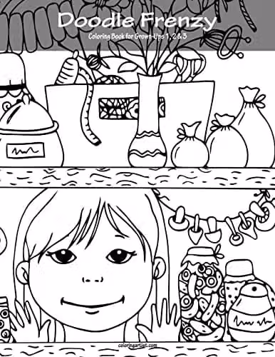 Doodle Frenzy Coloring Book for Grown-Ups 1, 2 & 3 by Createspace
