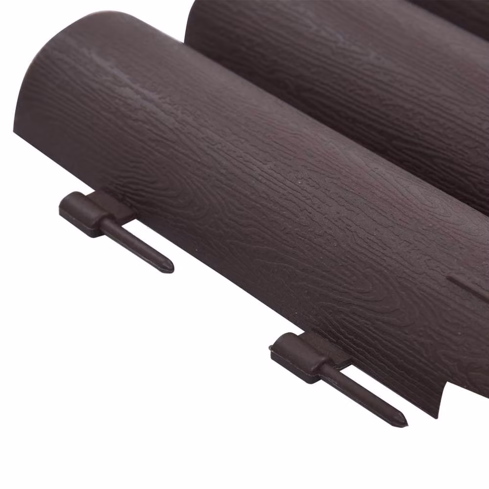 Berkfield Home Brown Plastic Lawn Edging, 36 Pieces, 10 m – 5