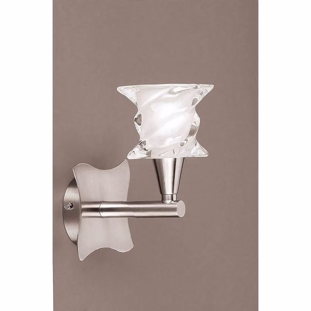 Netlighting Salomon Wall Lamp with G9 Bulb in Satin Nickel and Grey – 2