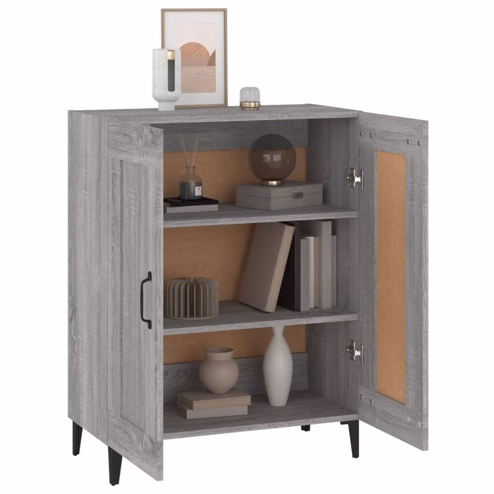 Berkfield Home Grey Sonoma Sideboard in Engineered Wood W/D/H: 69.5 x 34 x 90 cm – 3