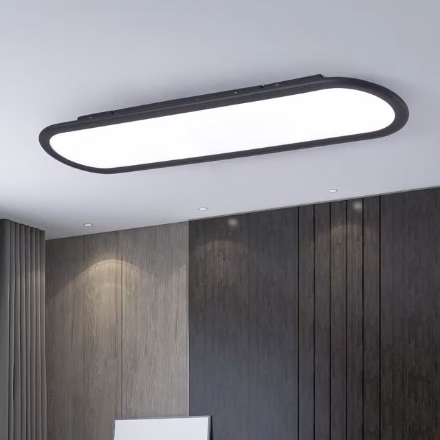 Garwarm LED Linear Ceiling Light, Black, 70 cm – 1