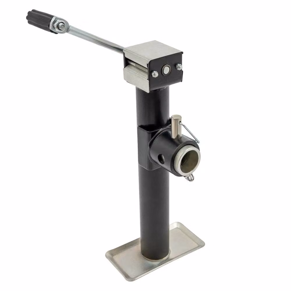 SPETLEK New Side Winder Trailer Lift and Support Jack Leg in Black, W/D/H: 10000 x 520 mm – 2