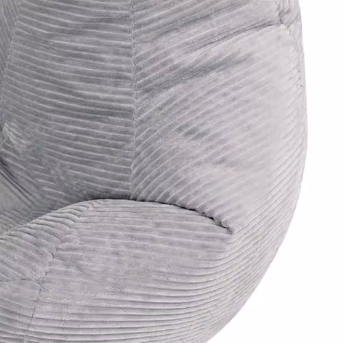 icon Dalton Corduroy XL Recliner Bean Bag and Footstool in Grey – 4