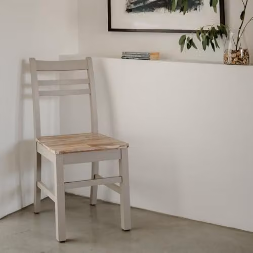 Statement Furniture Florence Country Style Wooden Dining Chair in Taupe – 3