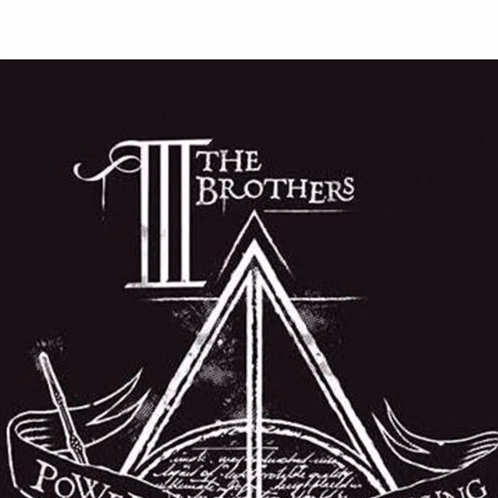 Harry Potter Deathly Hallows Canvas Print in Black – 2